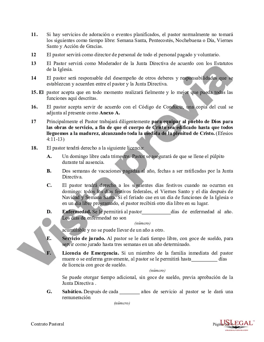 Preview Contrato Pastoral