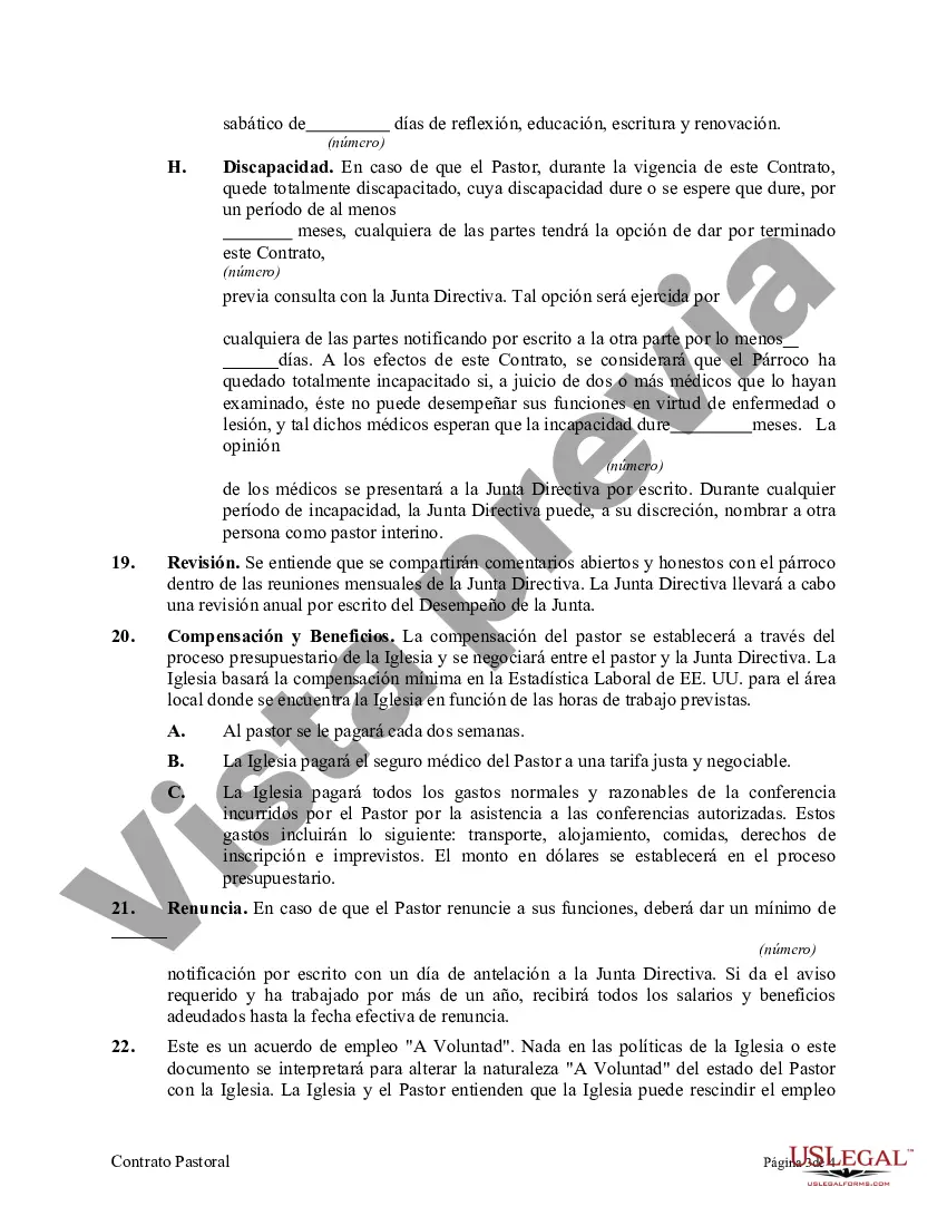 Preview Contrato Pastoral