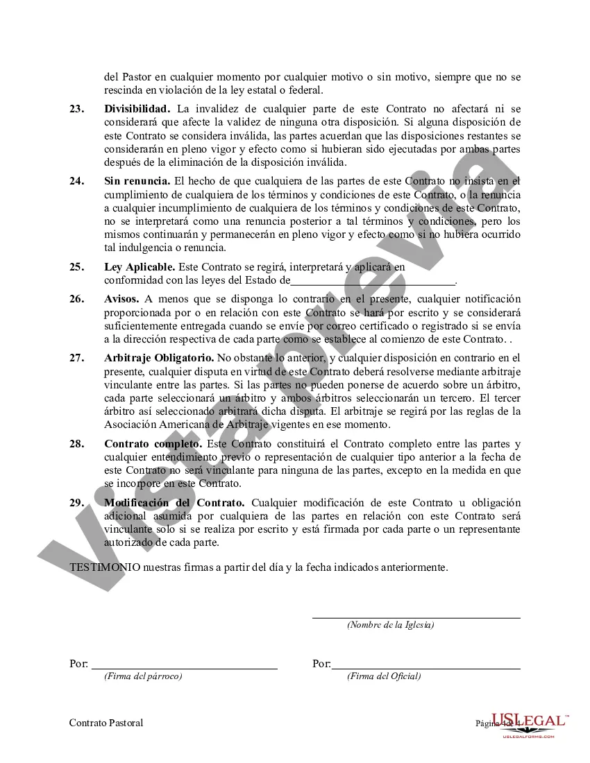 Preview Contrato Pastoral