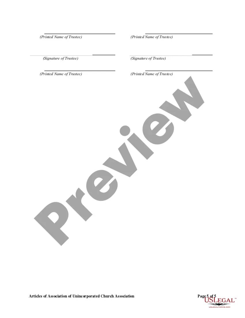 Get Articles of Association of Unincorporated Church Association Preview Articles of Association of Unincorporated Church Association