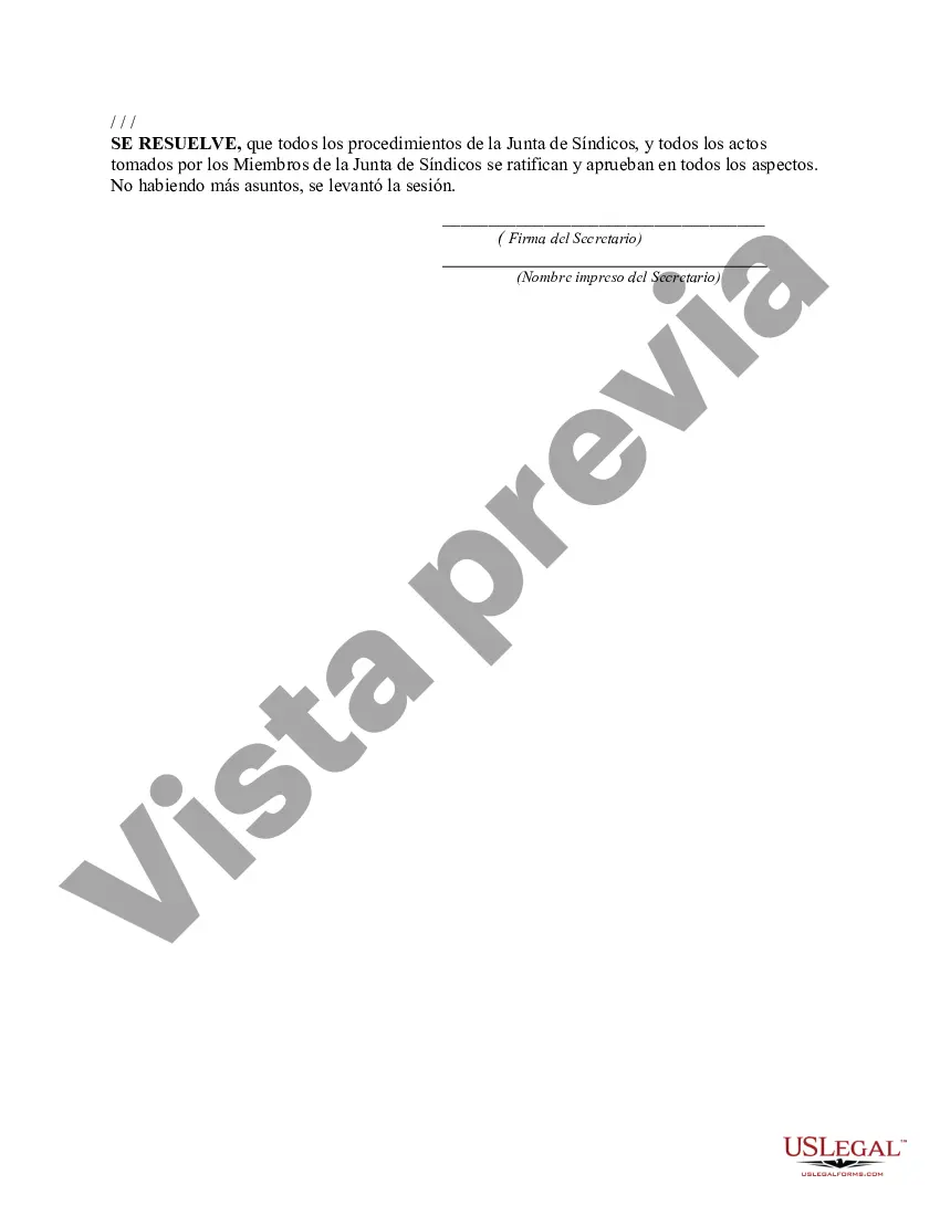 Preview Minutas de la reunión anual de una corporación sin fines de lucro