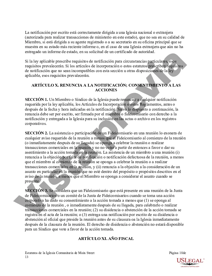 Preview Bi-leyes de una corporación eclesiástica sin fines de lucro