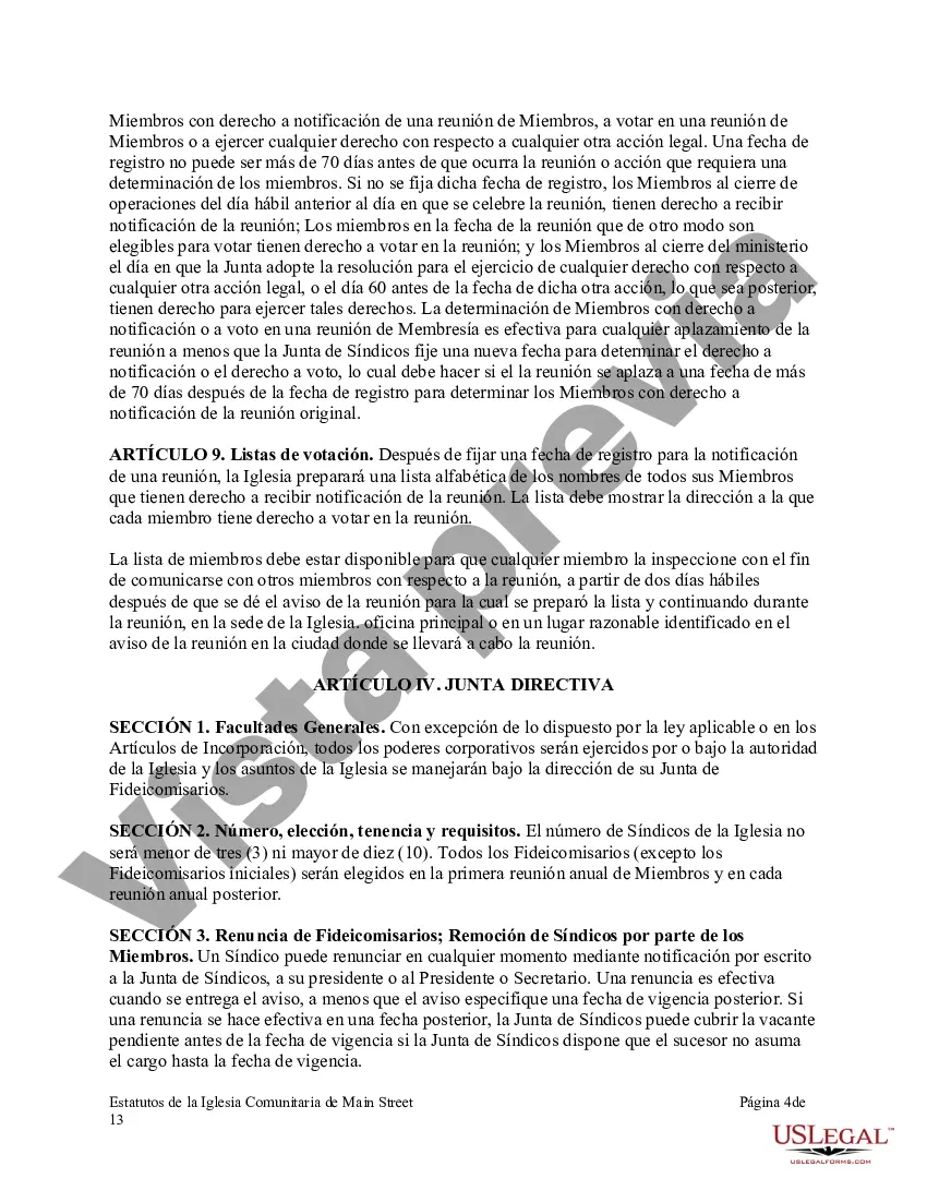Preview Bi-leyes de una corporación eclesiástica sin fines de lucro