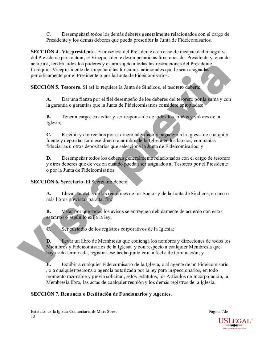 Preview Bi-leyes de una corporación eclesiástica sin fines de lucro