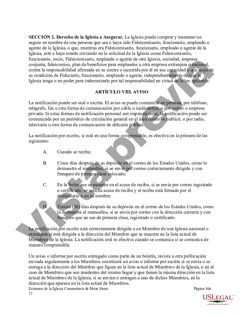 Preview Bi-leyes de una corporación eclesiástica sin fines de lucro