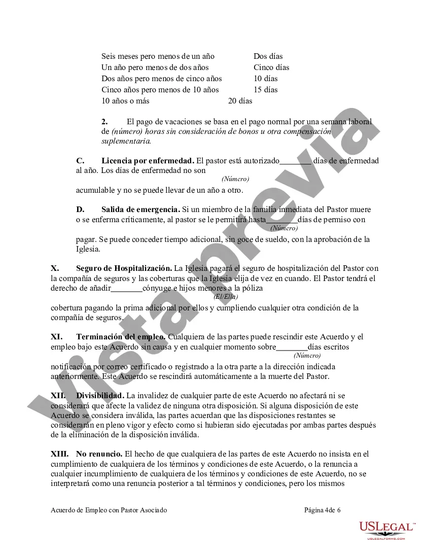 Preview Acuerdo de Empleo con Pastor Asociado