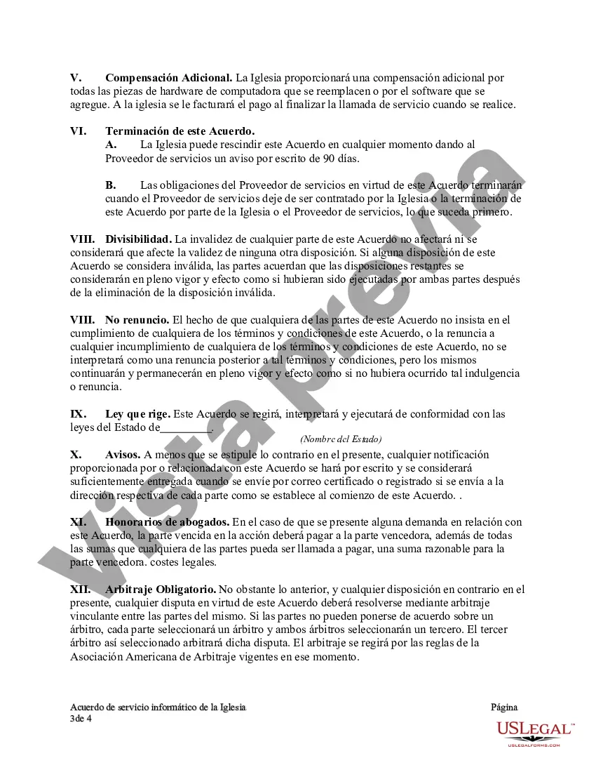 Preview Acuerdo de servicio informático de la iglesia