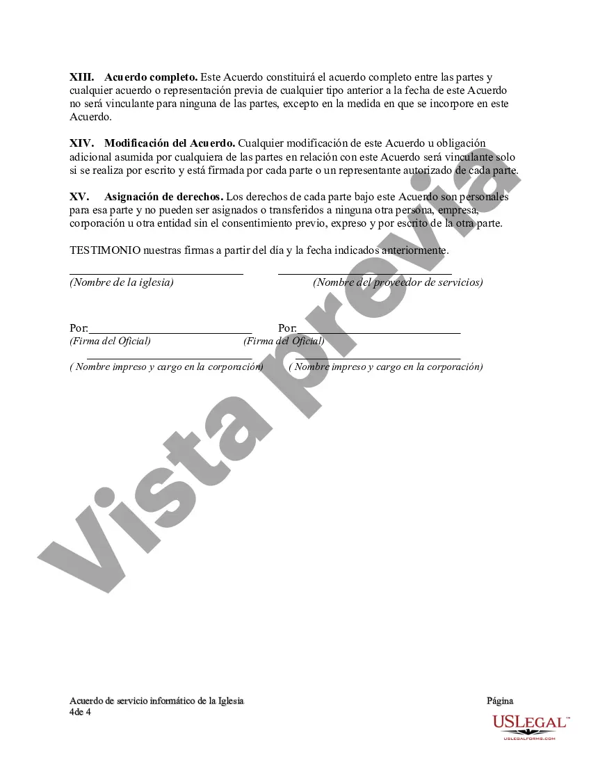 Preview Acuerdo de servicio informático de la iglesia