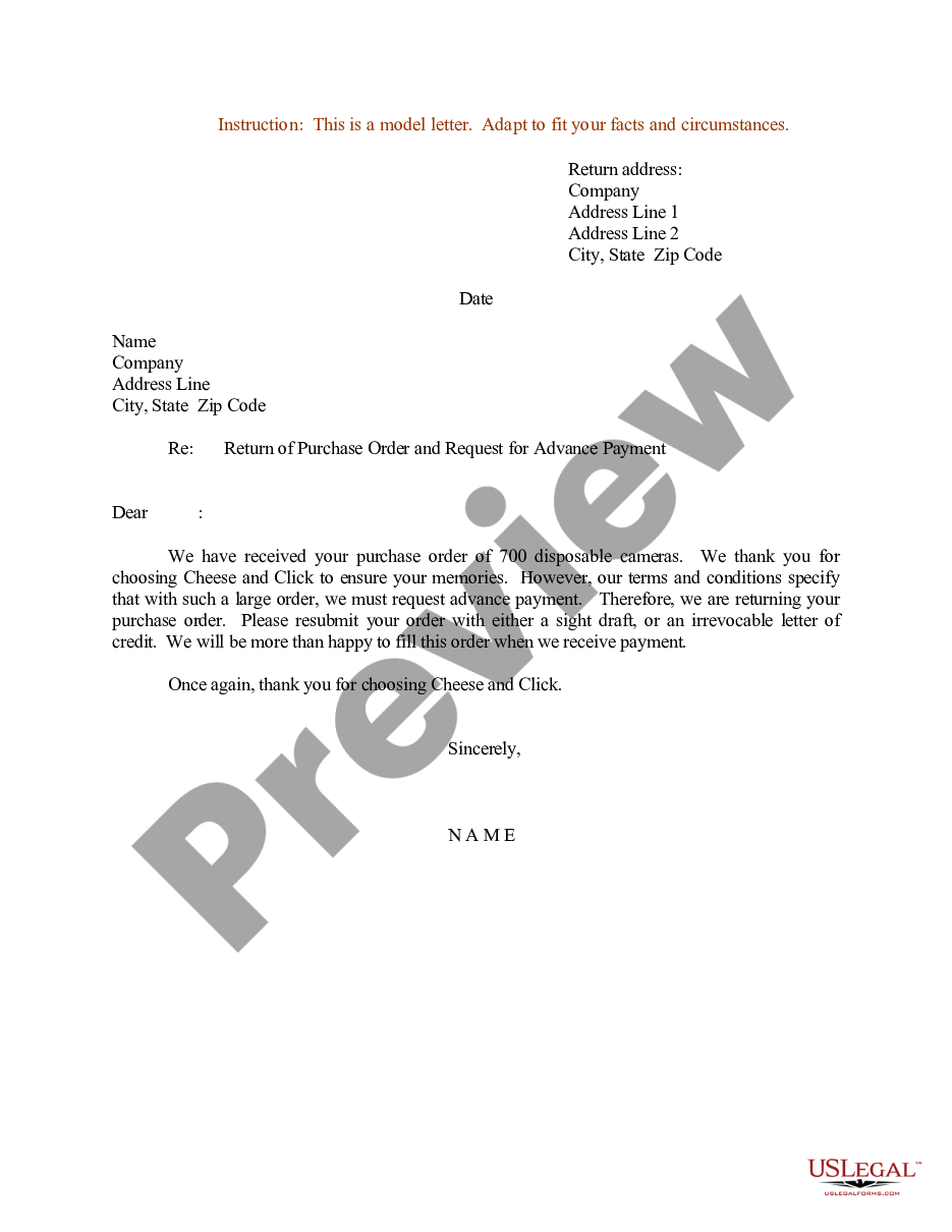 utah-sample-letter-for-return-of-purchase-order-and-request-for-advance