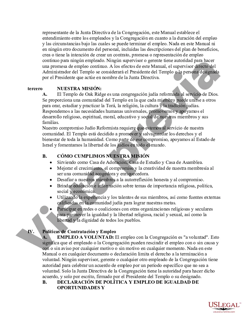 Preview Manual del empleado del templo de Oak Ridge