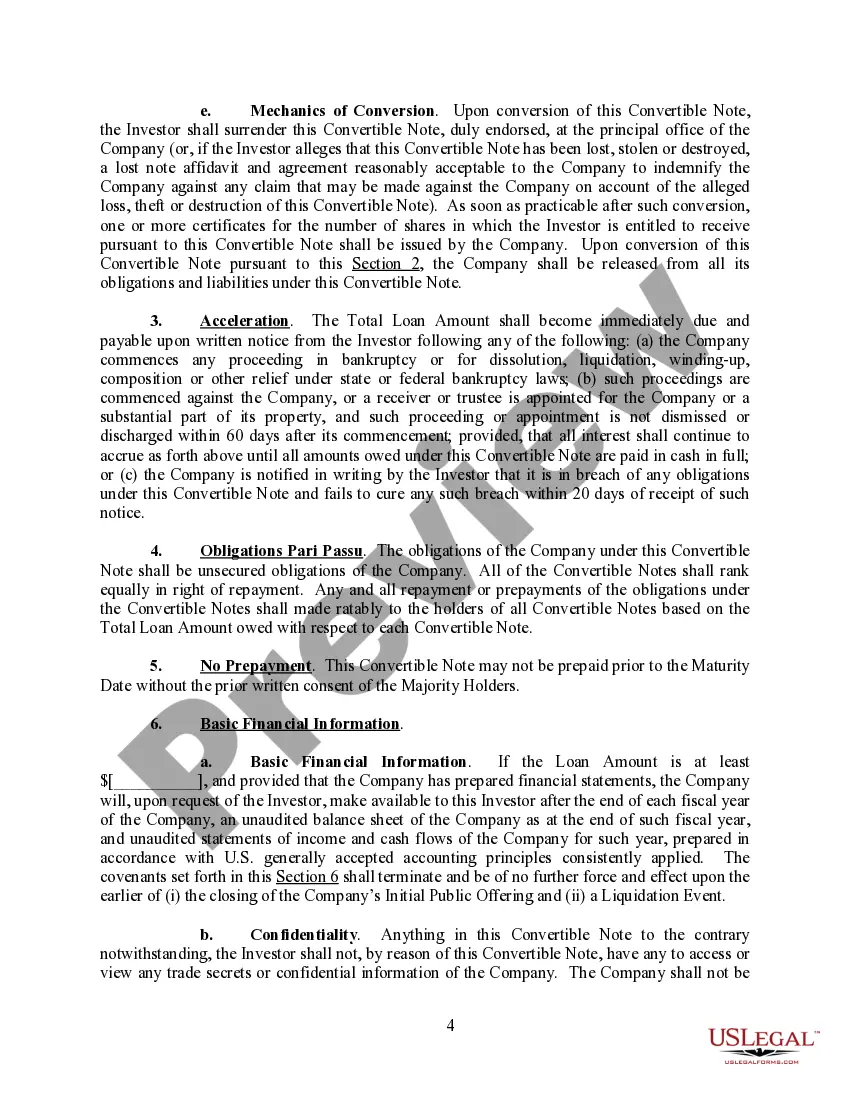 Get Convertible Promissory Note Preview Convertible Promissory Note