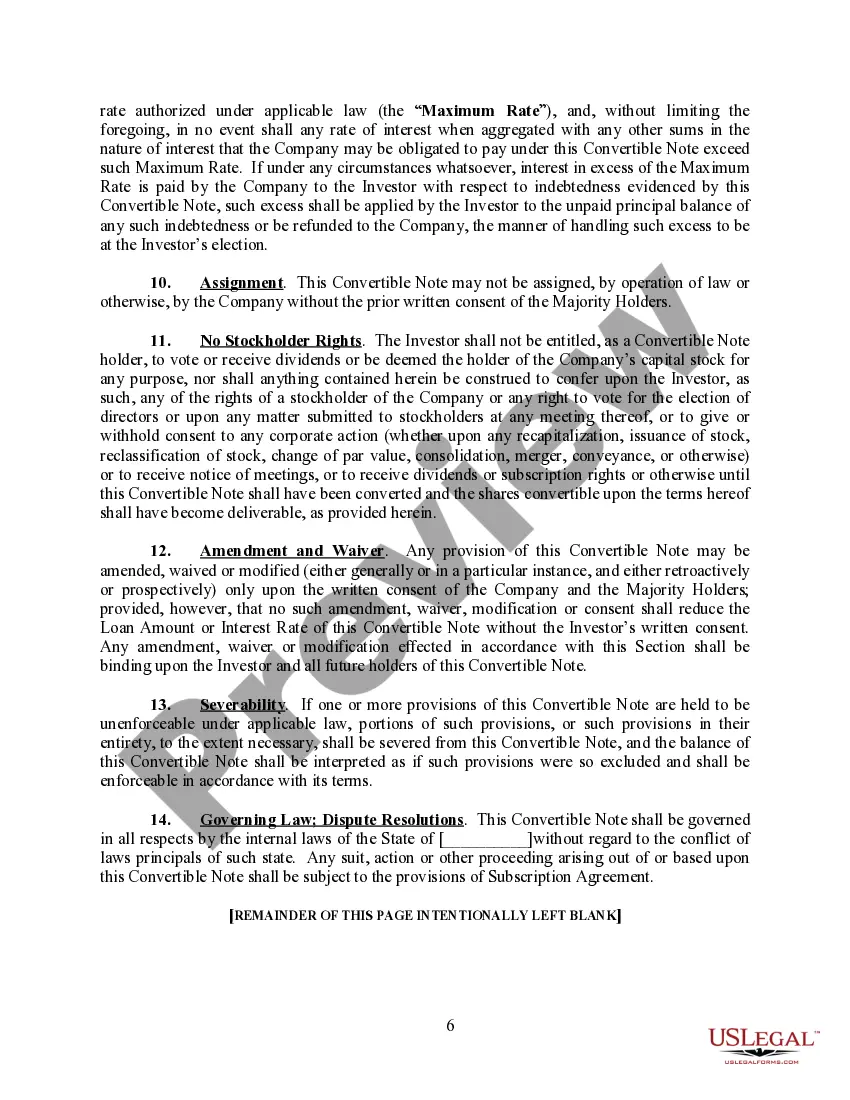 Get Convertible Promissory Note Preview Convertible Promissory Note