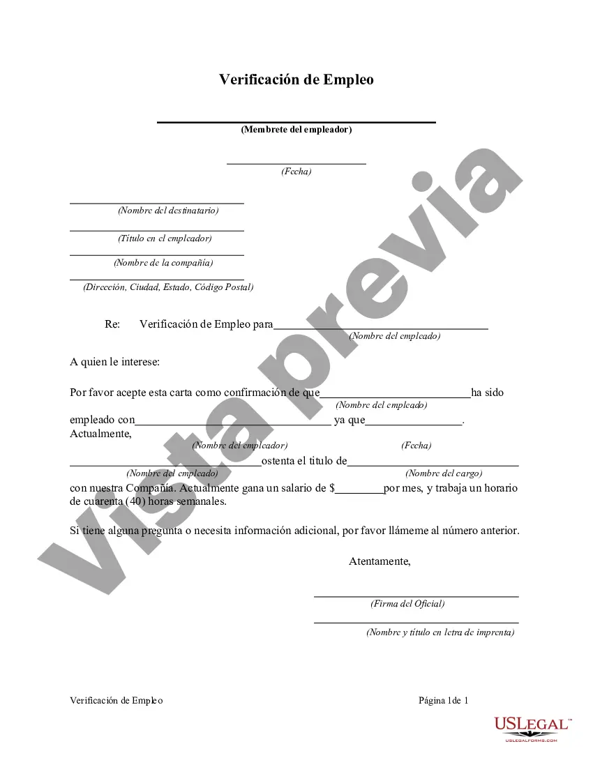 Preview Verificación de Empleo