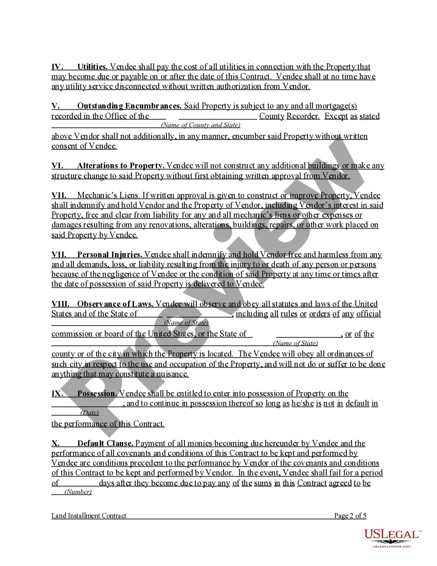 Get Land Installment Contract Preview Land Installment Contract
