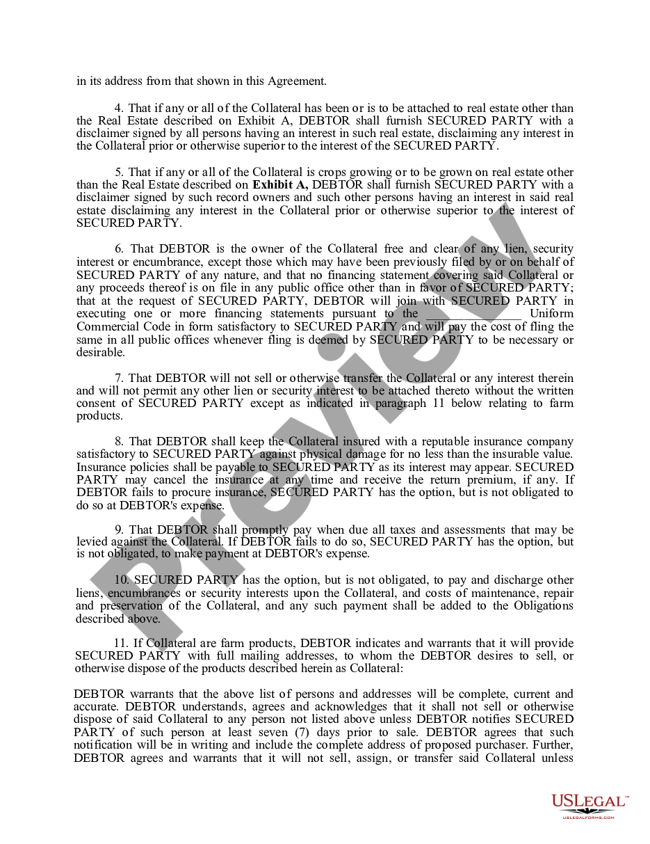 page 1 Amended Uniform commercial code security agreement preview
