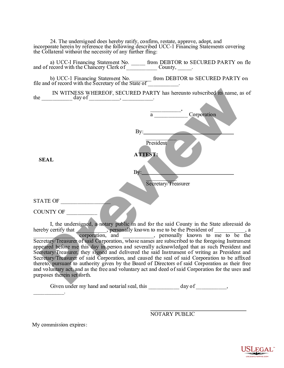 page 4 Amended Uniform commercial code security agreement preview
