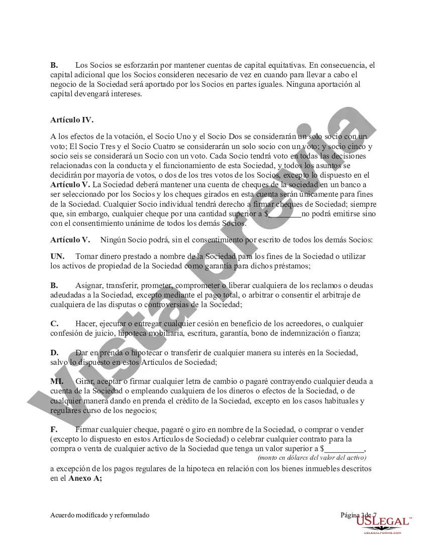 Preview Acuerdo modificado y reformulado que admite a un nuevo socio en una sociedad de inversión inmobiliaria