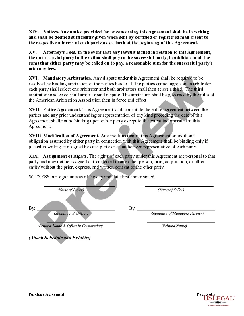 Get Purchase Agreement by a Corporation of Assets of a Partnership Preview Purchase Agreement by a Corporation of Assets of a Partnership