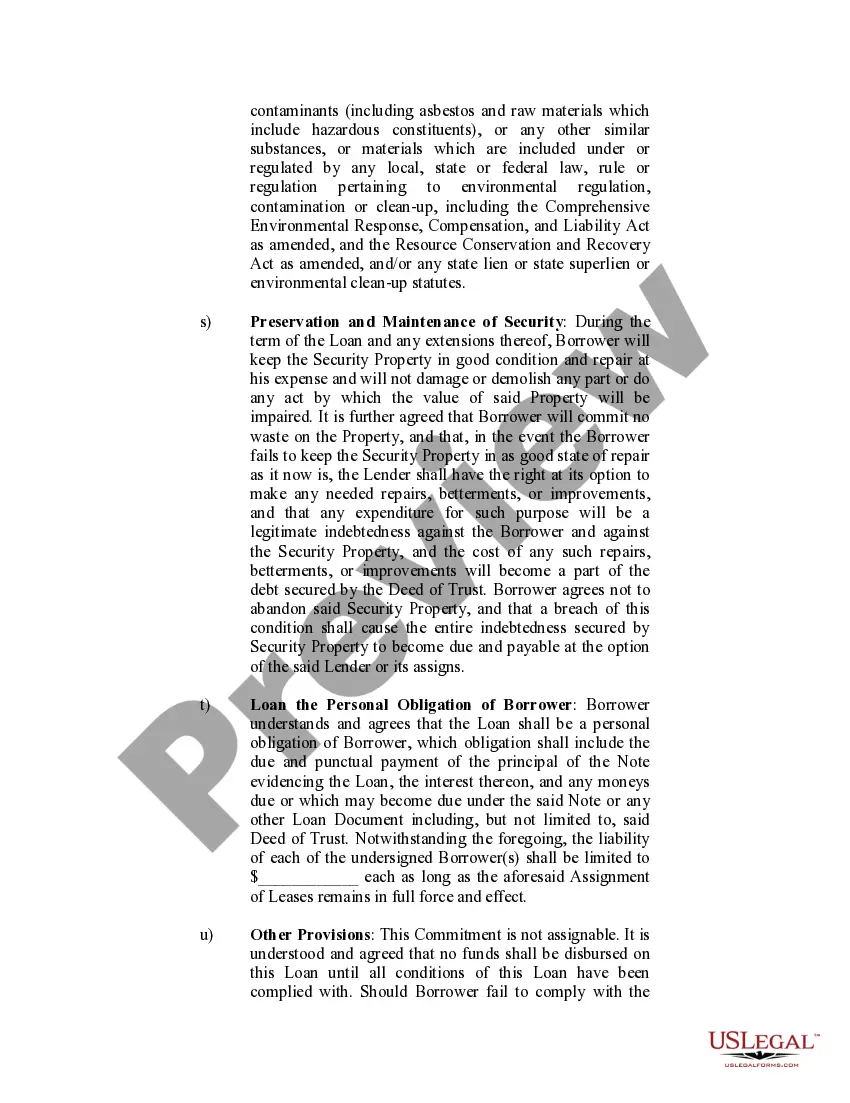 Get Loan Commitment Agreement Preview Loan Commitment Agreement