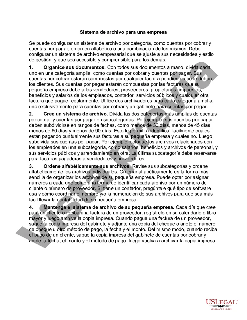 Preview Sistema de archivo para una empresa