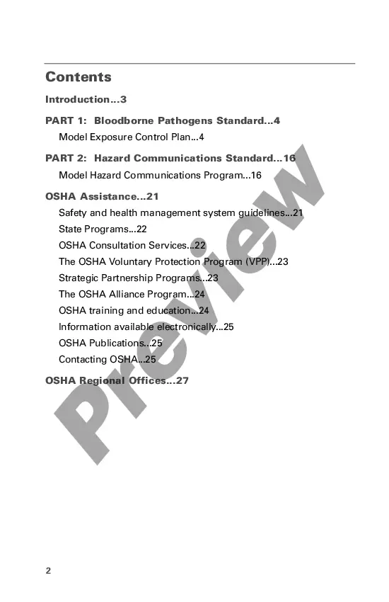Get Model Plans and Programs for the OSHA Bloodborne Pathogens and Hazard Communications Standards Preview Model Plans and Programs for the OSHA Bloodborne Pathogens and Hazard Communications Standards