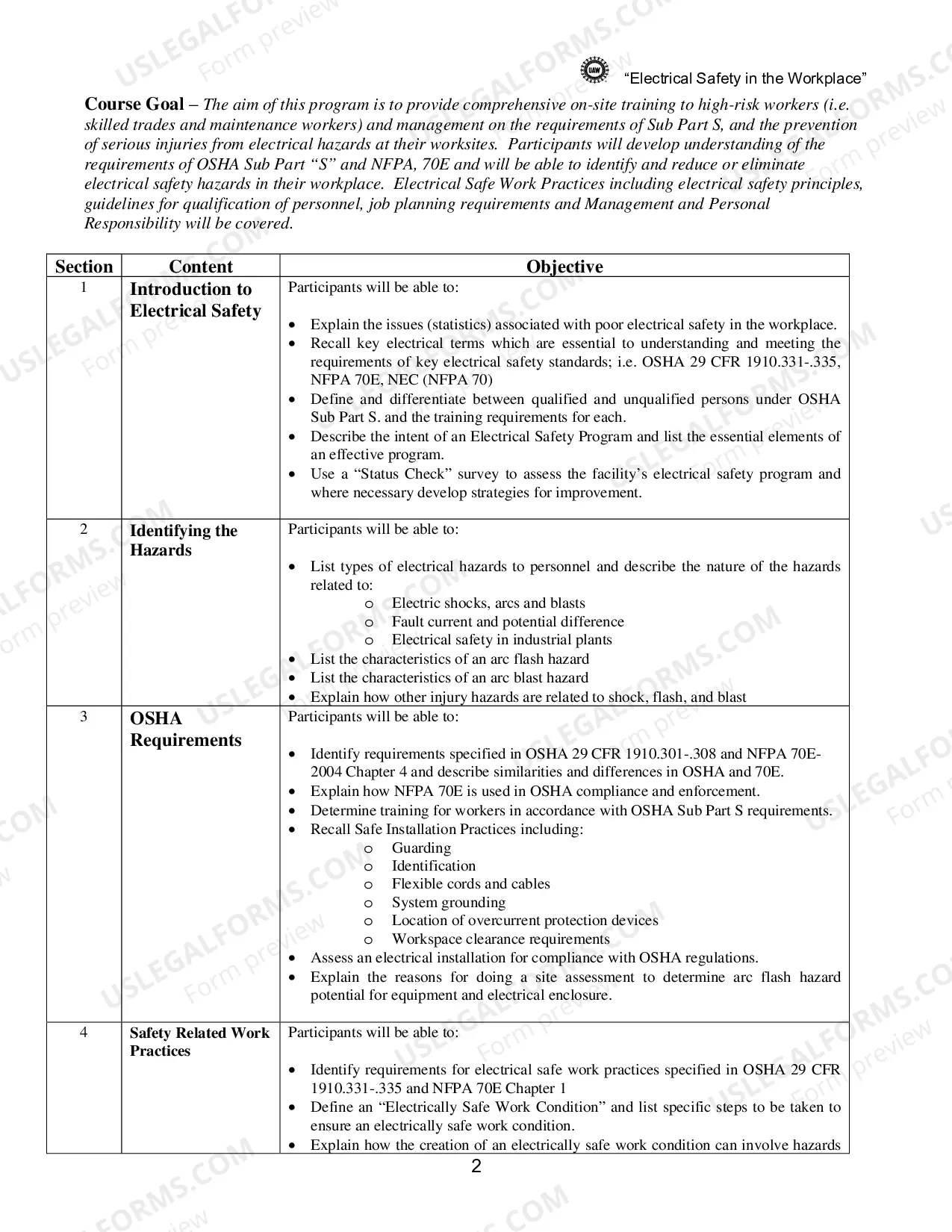 Preview Electrical Safety Training Manual
