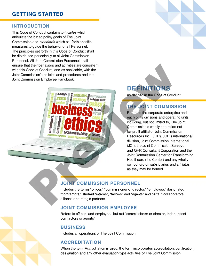 Get Joint Commission Code of Conduct Preview Joint Commission Code of Conduct