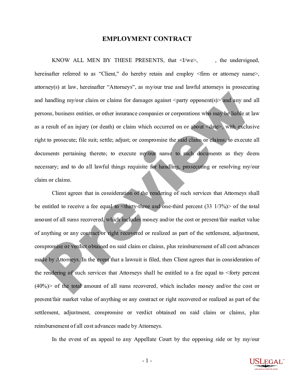 page 0 Sample Letter regarding Employment Contract preview