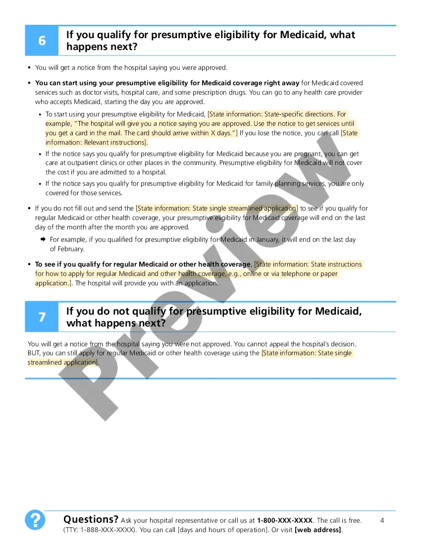 Get Application for Presumptive Eligibility for Medicaid Preview Application for Presumptive Eligibility for Medicaid