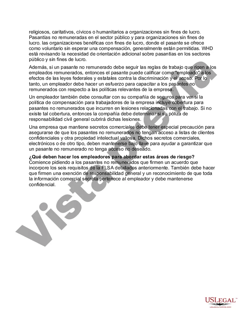 Preview Programas de pasantías bajo la ley estatal y federal