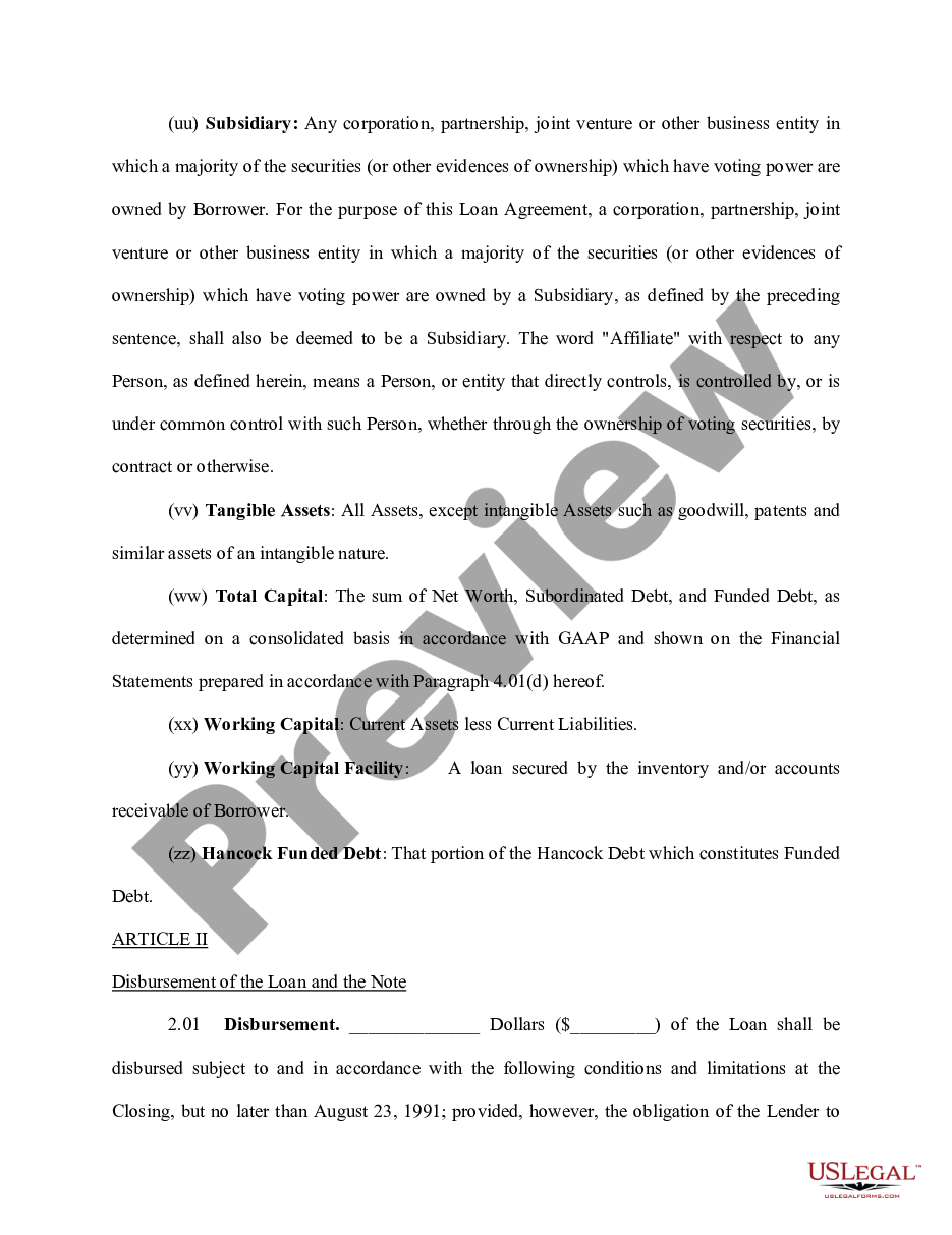 form Loan Agreement for Family Member preview