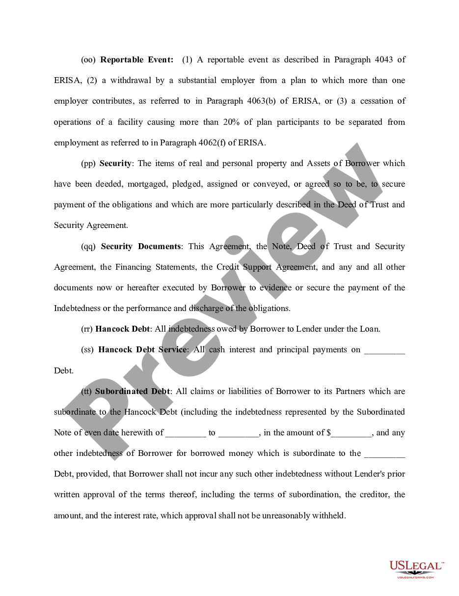 page 7 Loan Agreement for Equipment preview