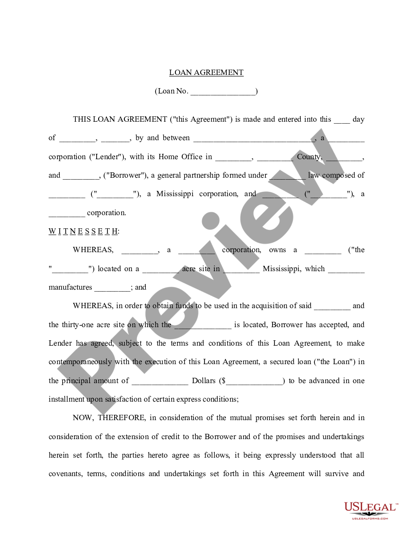 loan agreements templates