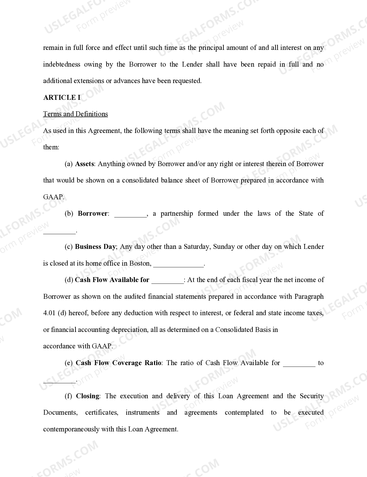 Loan Agreement for Horse US Legal Forms