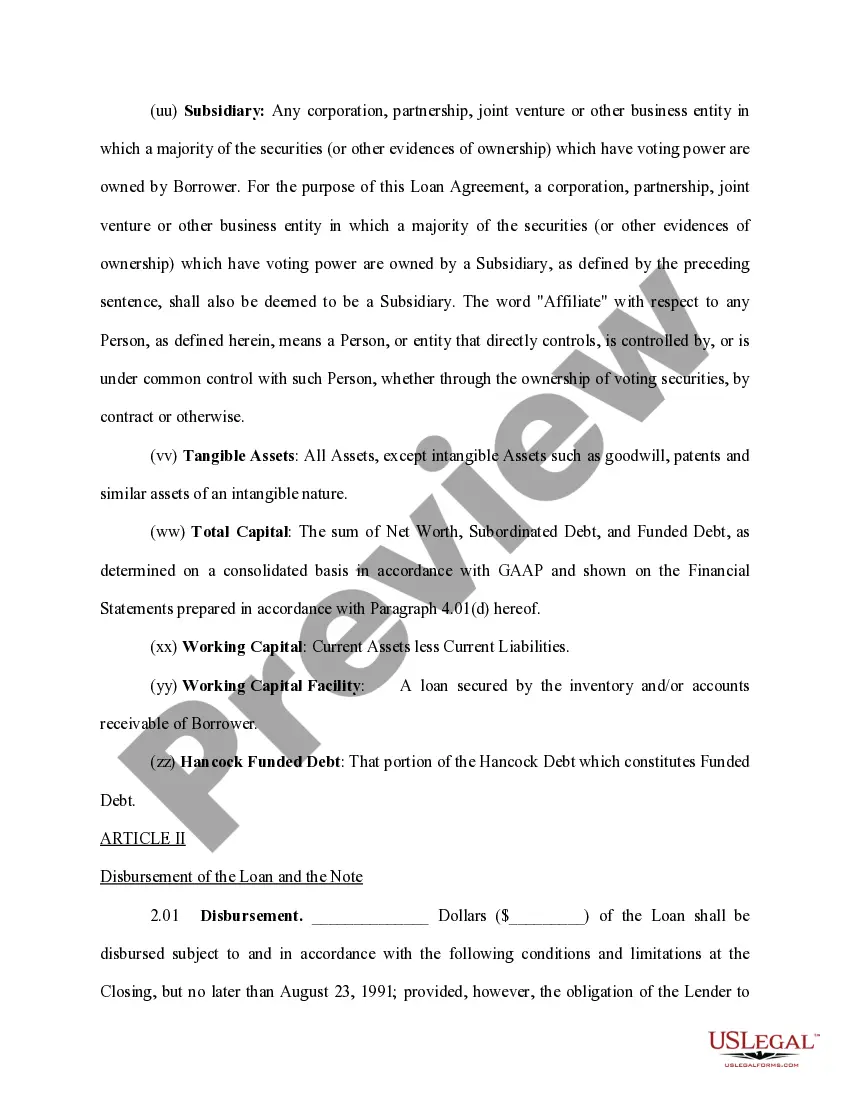 Preview Loan Agreement for Vehicle