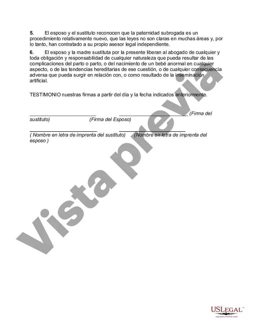Preview Acuerdo de Liberación de Subrogación y Exención de Responsabilidad
