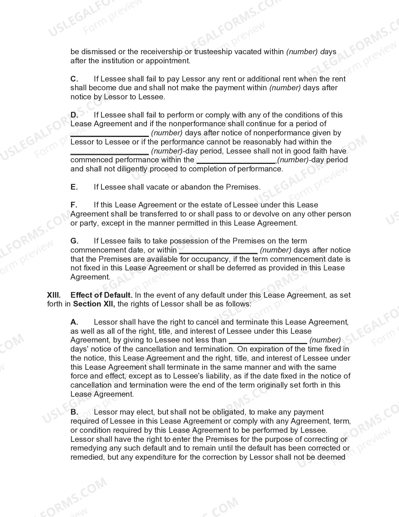 Preview Lease of Commercial Building