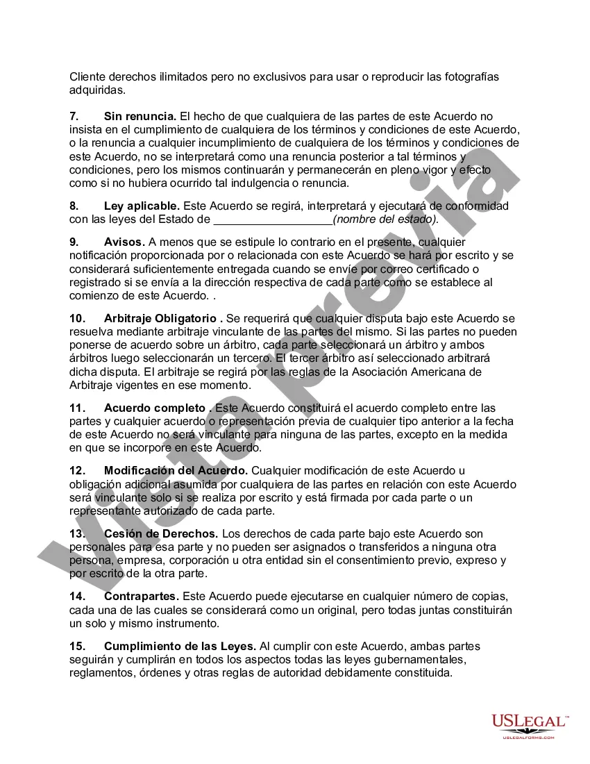 Preview Acuerdo de servicios de fotografía