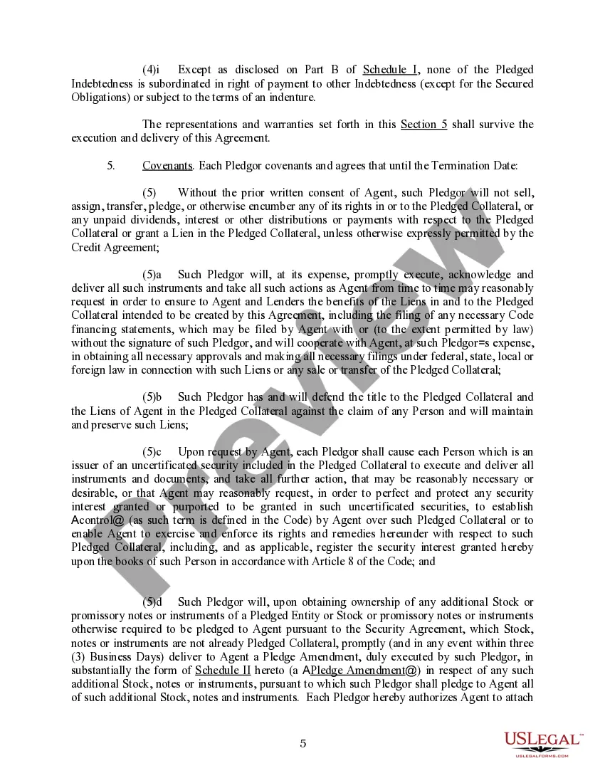Get Agreement Pledge of Stock and Collateral for Loan Preview Agreement Pledge of Stock and Collateral for Loan