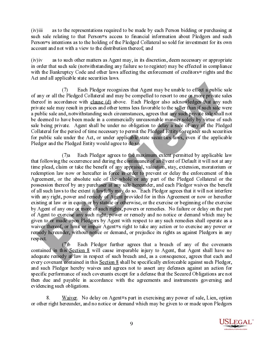 Get Agreement Pledge of Stock and Collateral for Loan Preview Agreement Pledge of Stock and Collateral for Loan
