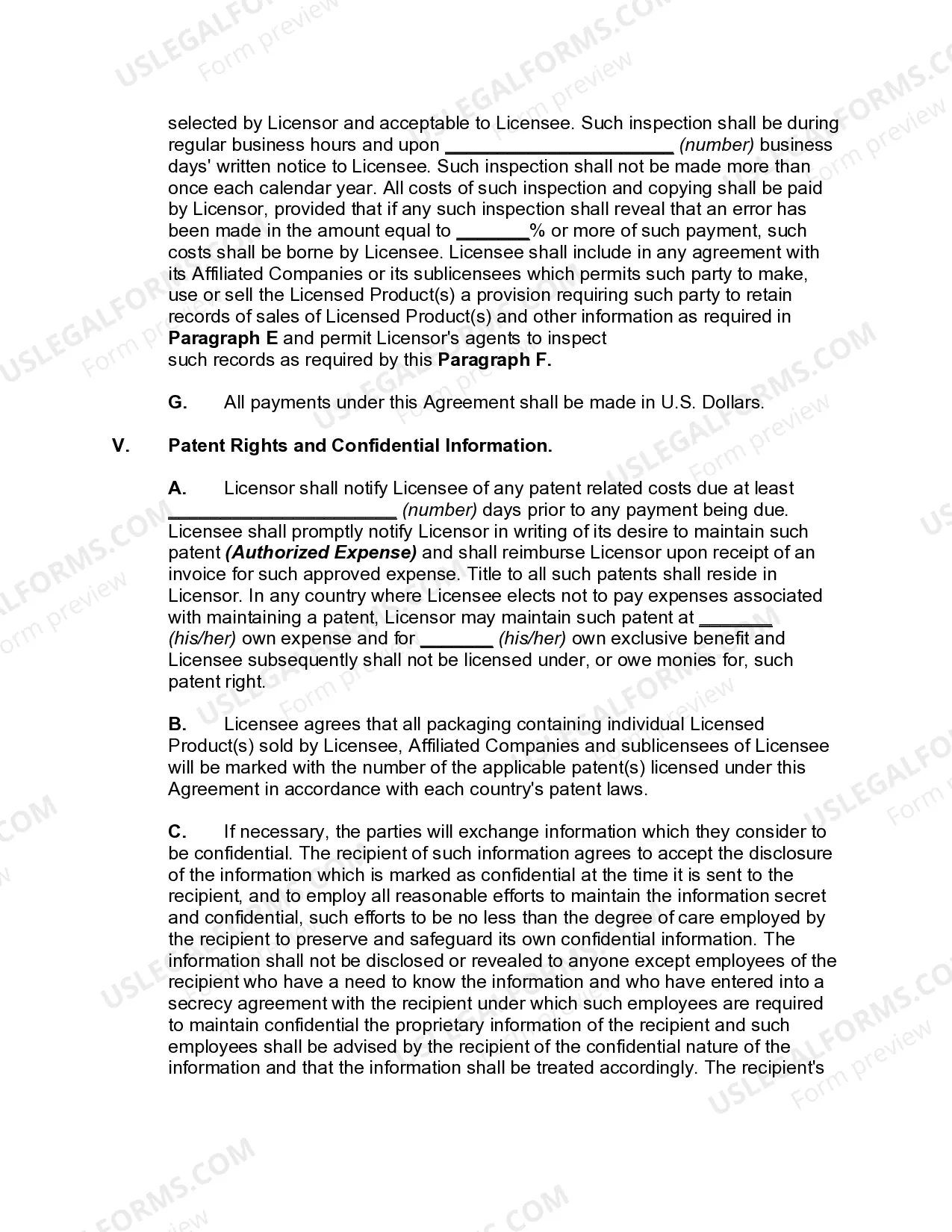 Preview Exclusive License Agreement between Individual Inventor and Corporation