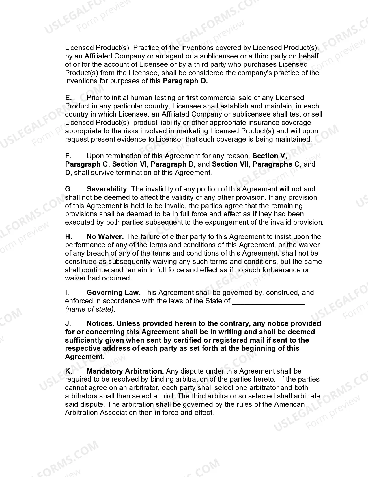 Preview Exclusive License Agreement between Individual Inventor and Corporation