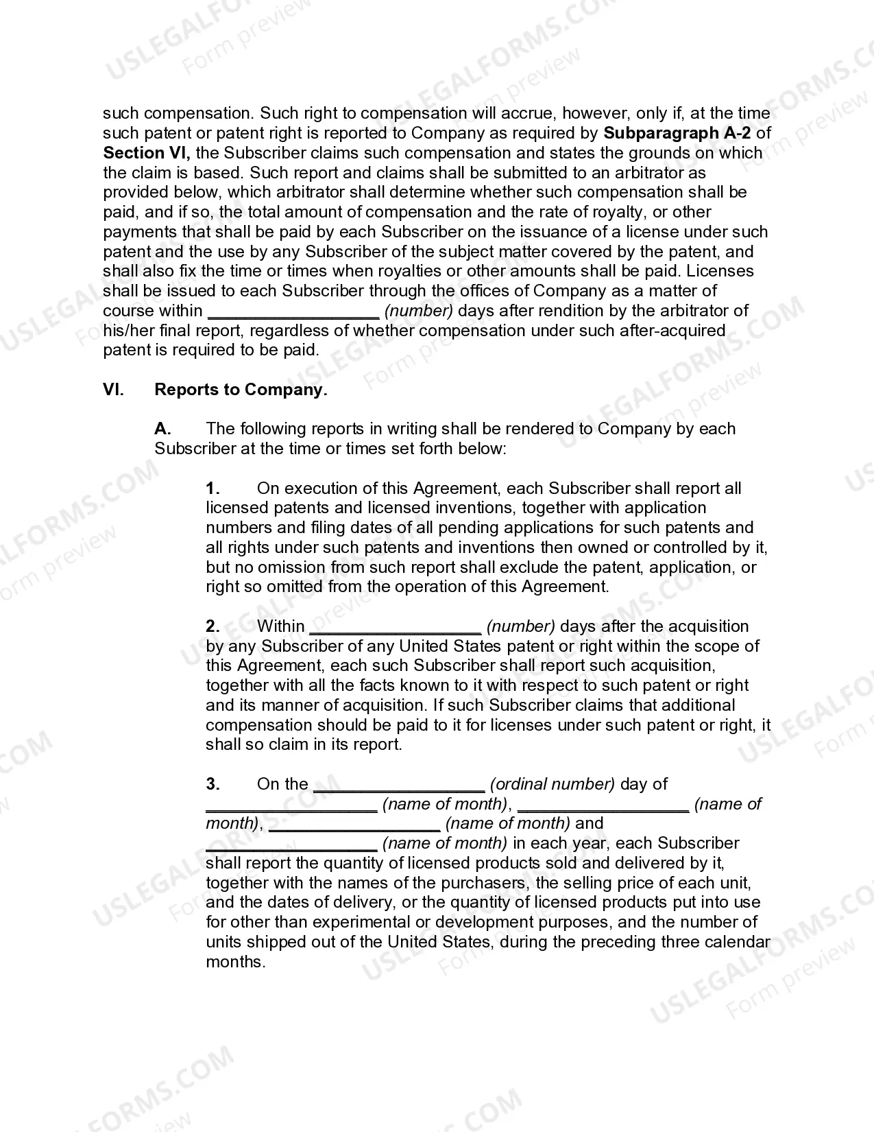 Preview Industry Wide Cross License Agreement