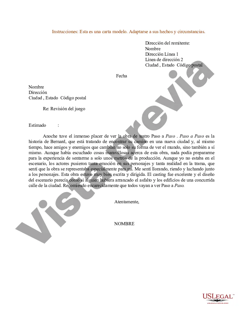 Preview Ejemplo de carta para la revisión del juego