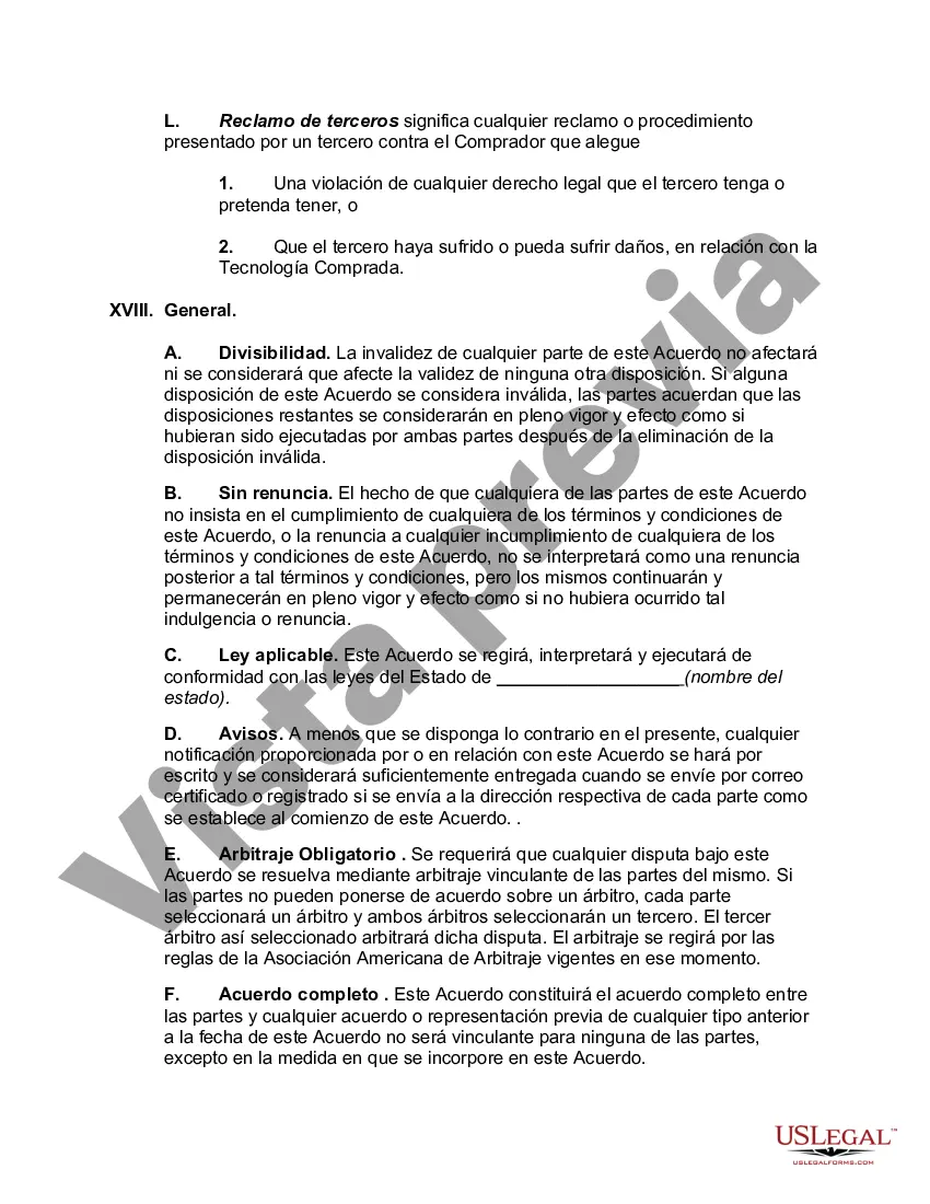 Preview Acuerdo de transferencia de tecnología
