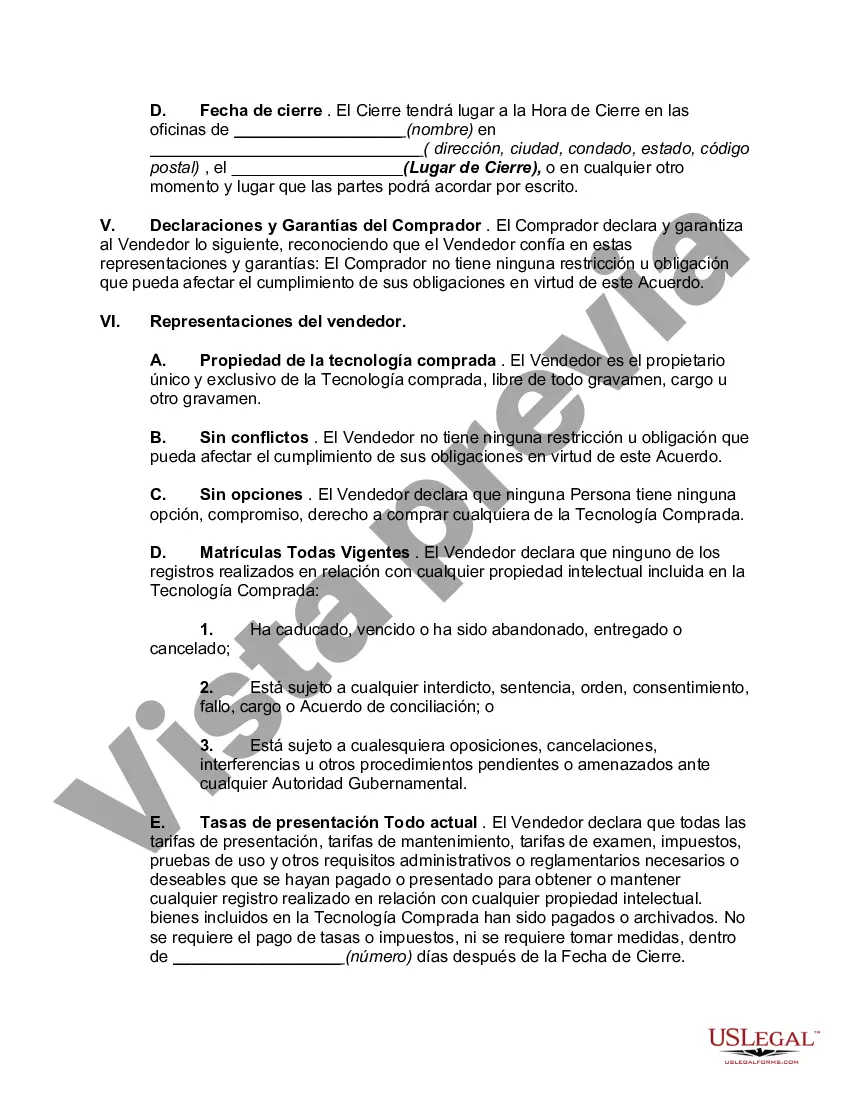 Preview Acuerdo de transferencia de tecnología