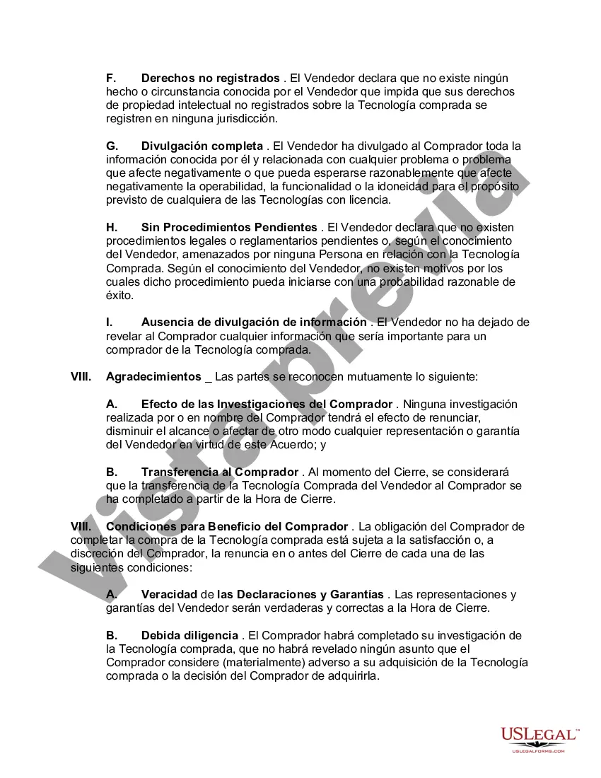 Preview Acuerdo de transferencia de tecnología