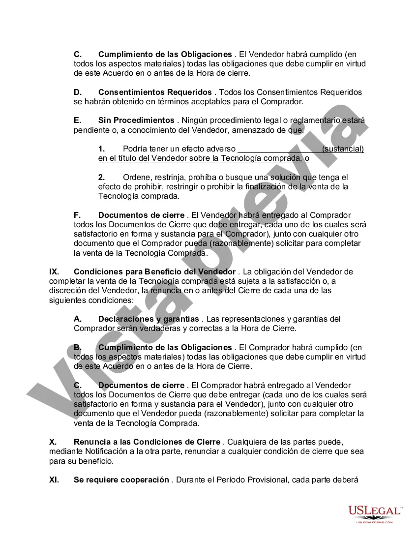 Preview Acuerdo de transferencia de tecnología