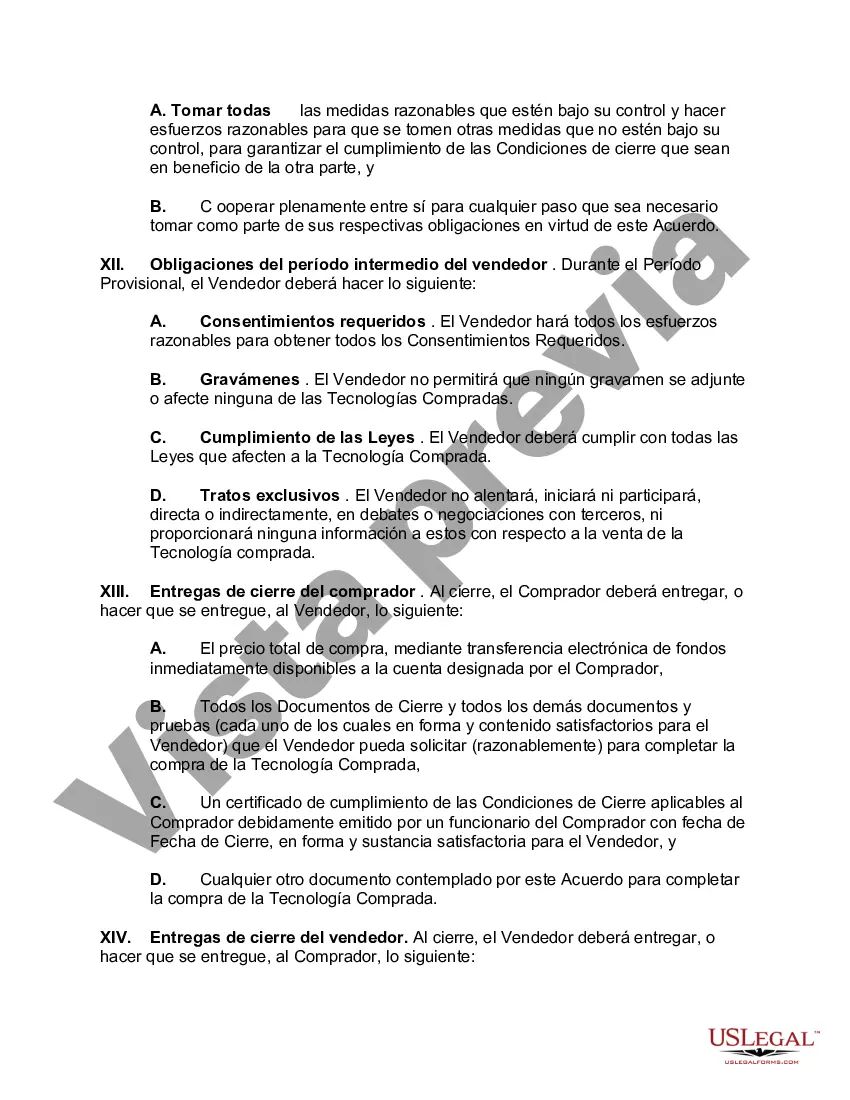 Preview Acuerdo de transferencia de tecnología