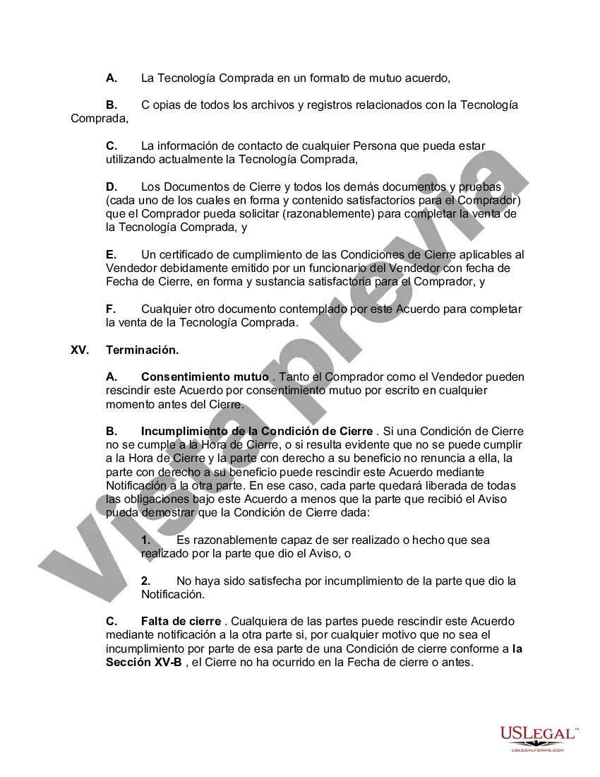 Preview Acuerdo de transferencia de tecnología
